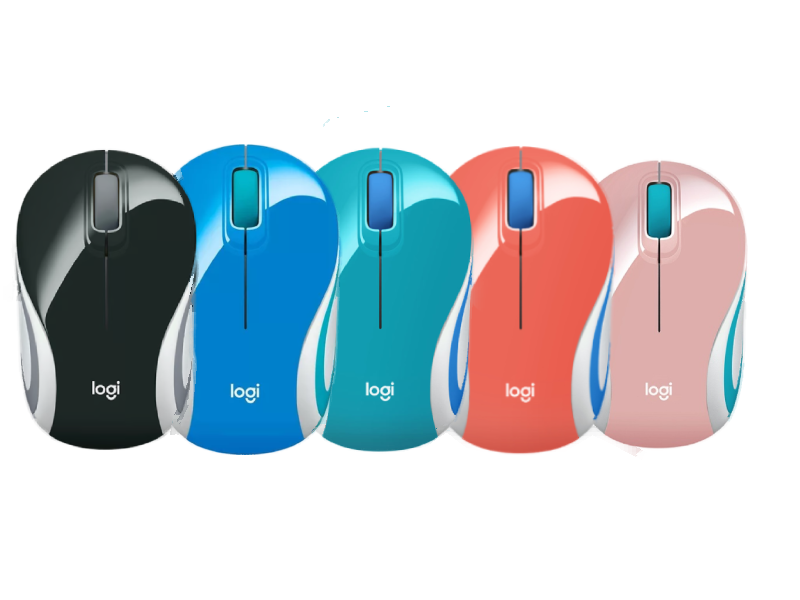 MOUSE LOGITECH WIRELESS MINI M187 COLORES